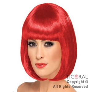 PELUCA CARRE ROJA X 1